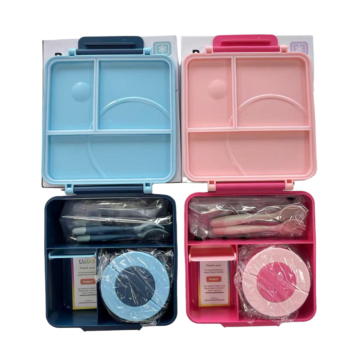 Auslaufsichere Thermo-Lunchbox mit Besteck für Kinder