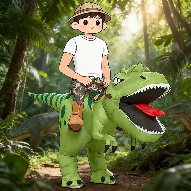 Aufblasbares Dinosaurier-Kostüm 4