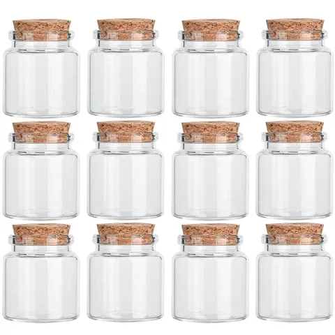kleine Glasflasche mit Korken