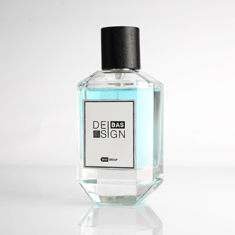 Premium Glas Parfümflasche 50ml 100ml Schwarze Kappe