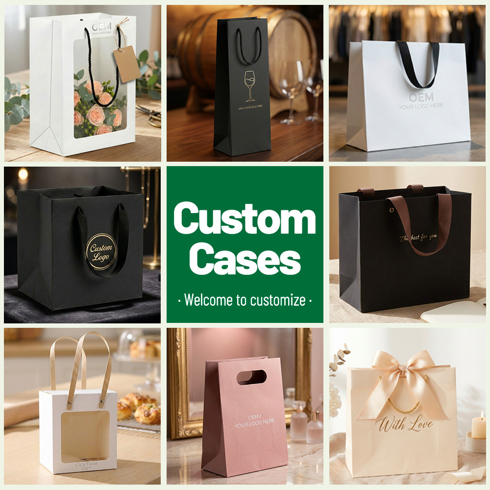 Edle Boutique-Geschenktasche mit Griffen 4