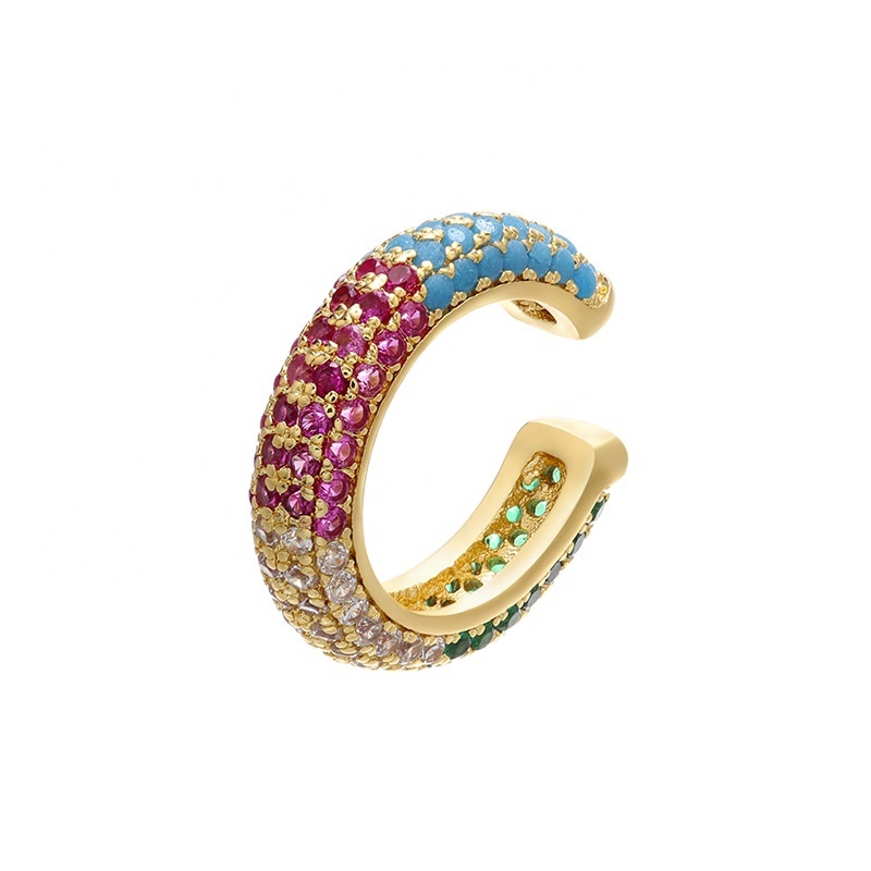 Bunte Ohrklemme ohne Piercing für Damen 3