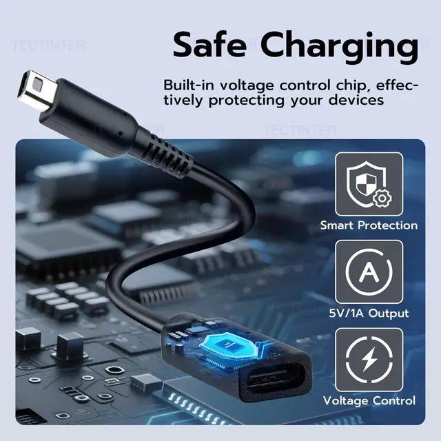 USB-C Ladeadapter für 3DS-Konsolen 4