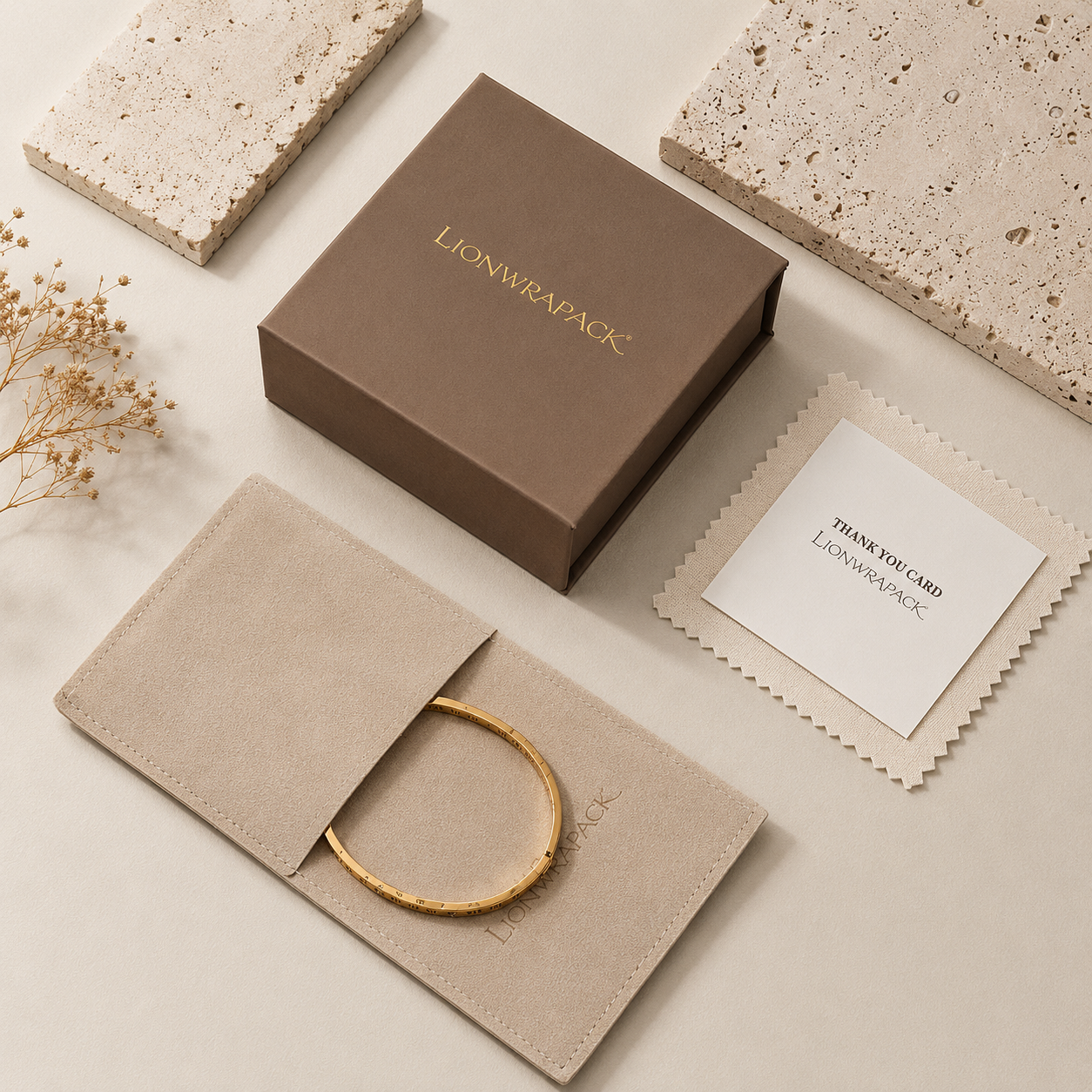 Magnetische Schmuckbox Set aus Recyclingkarton