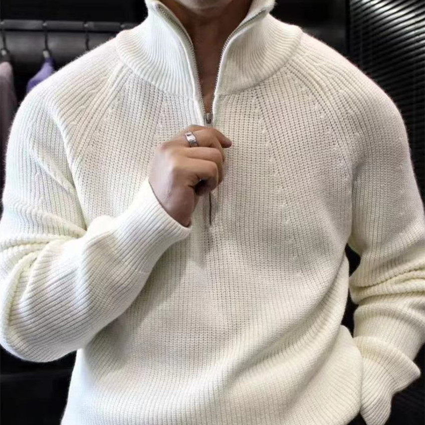 Fleece-Pullover mit Halbreißverschluss 4