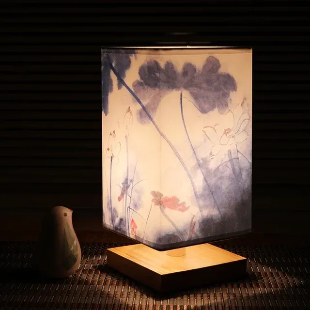 Holz-Tischlampe 3