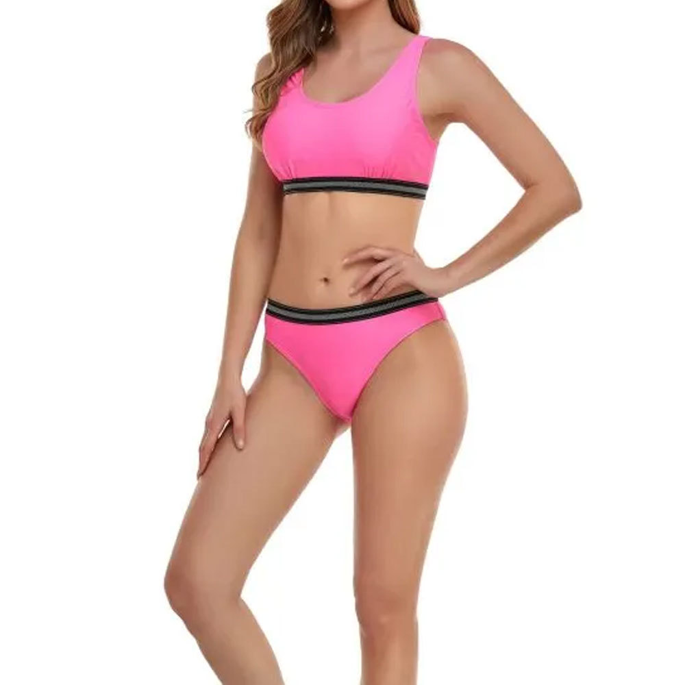 Nahtloser Damen-Bikini-Set mit hoher Taille 3
