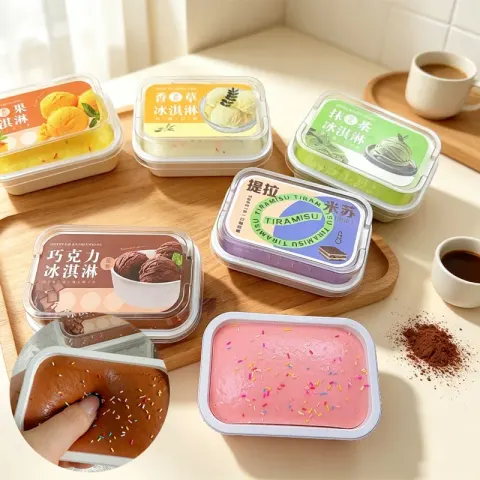 Weiches Eiscreme-Kuchen-Quetschspielzeug