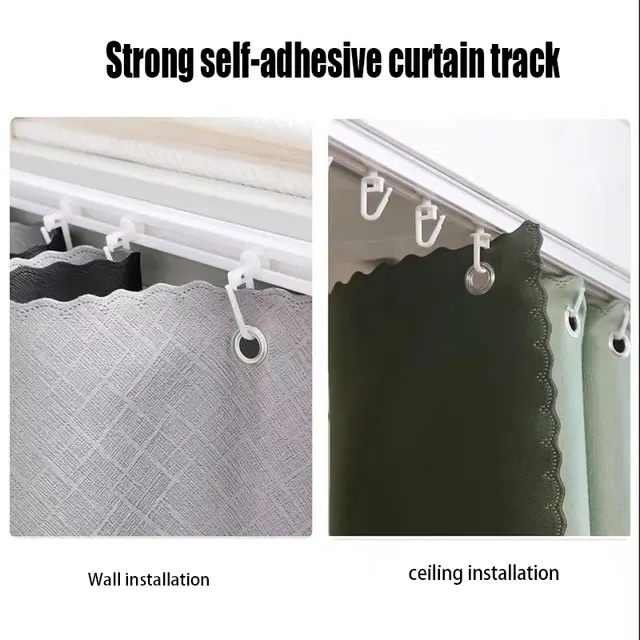 Selbstklebende Vorhangstange 4