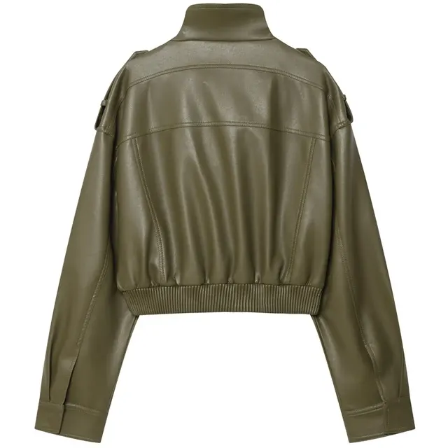 Damen-Kunstlederjacke 2