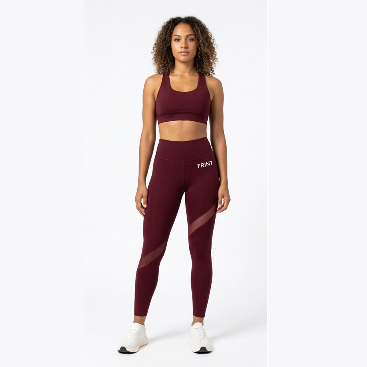 Plus Size Yoga Set Leggings mit Crop Top 2