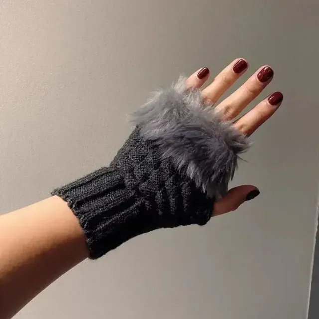 Damen Strick-Handschuhe 3