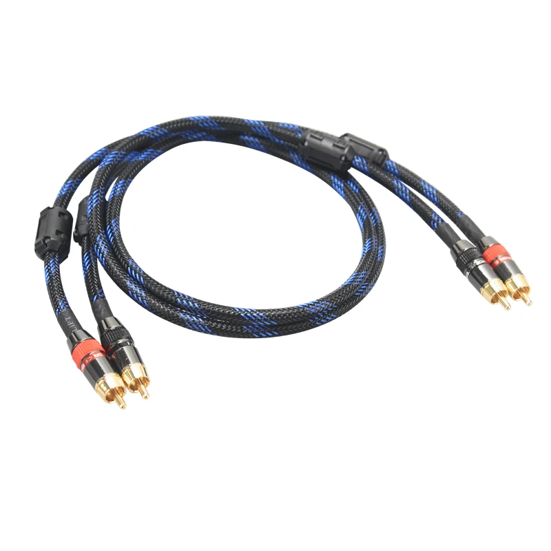 Hi-Fi-RCA-Audiokabel, 4N OFC, Cinch-Paar 4
