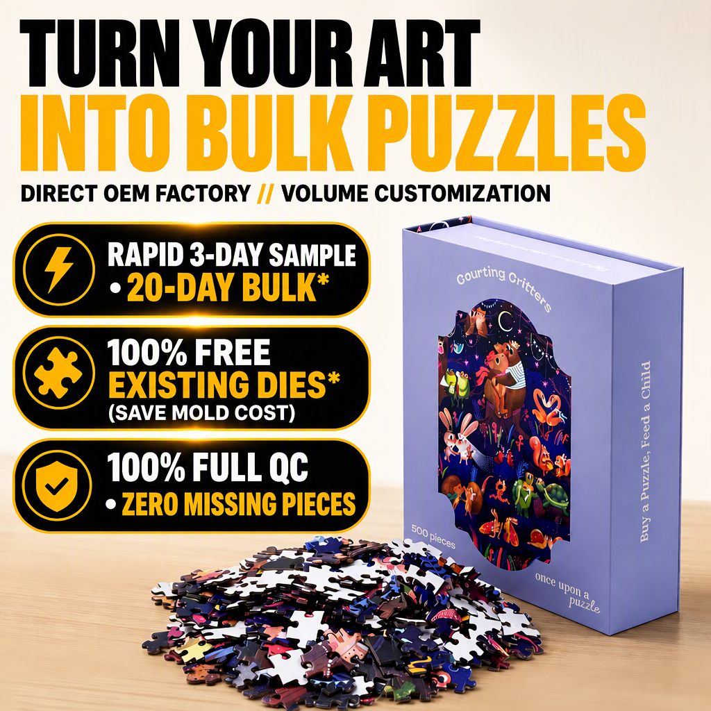 Spielabend-Puzzle 1000 Teile Strukturpapier