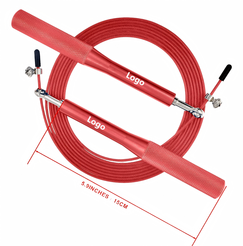 Stahldraht-Springseil mit Aluminiumgriffen 2