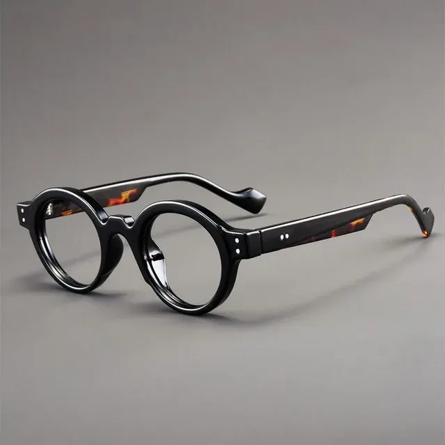 Retro-Lesebrille mit Runder Harzfassung 1