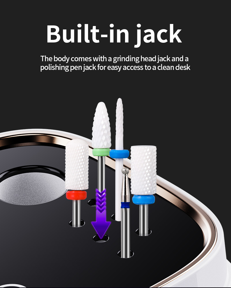 Akku Nagelfräser Set mit USB Ladung 4