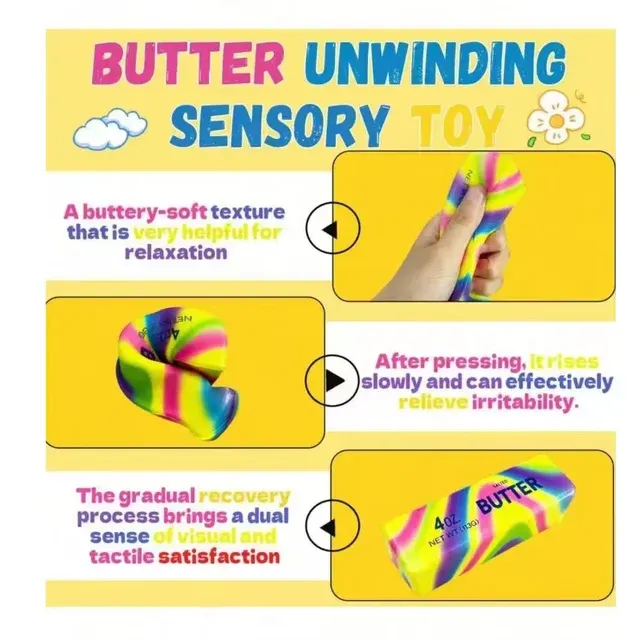 Weiches Butter-Stick-Fidget-Spielzeug für Erwachsene 4