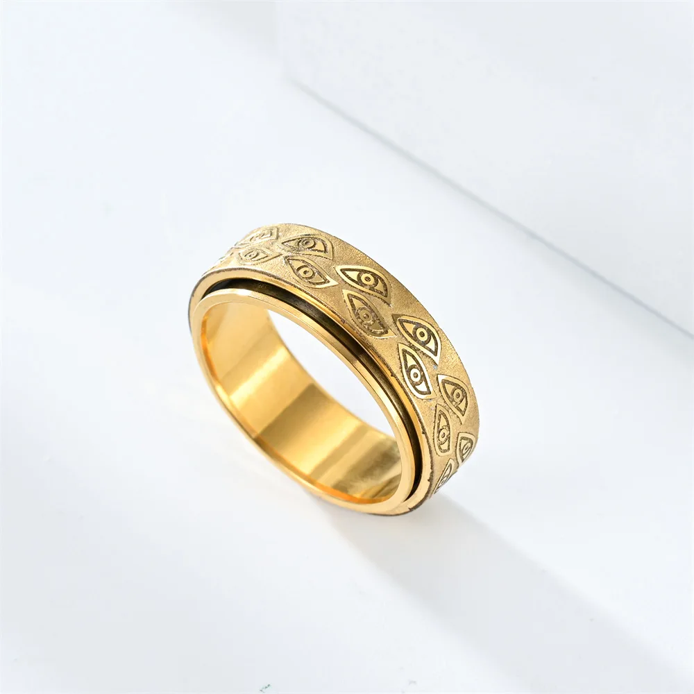 Anti-Stress-Spinner-Ring mit Dämonenauge für Männer 3
