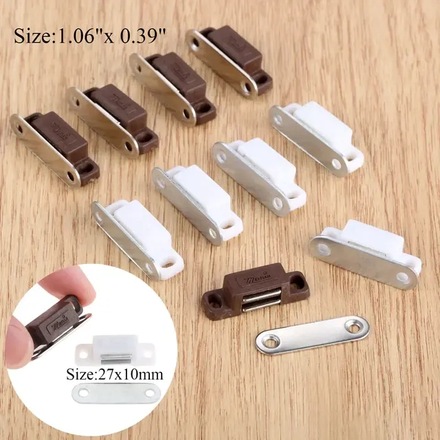 Magnetische Mini-Türschnäpper, 27 x 10 mm, 5 Stück 2