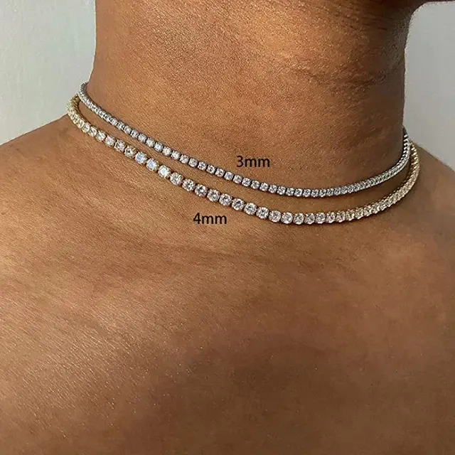Tennis-Choker-Kette 2