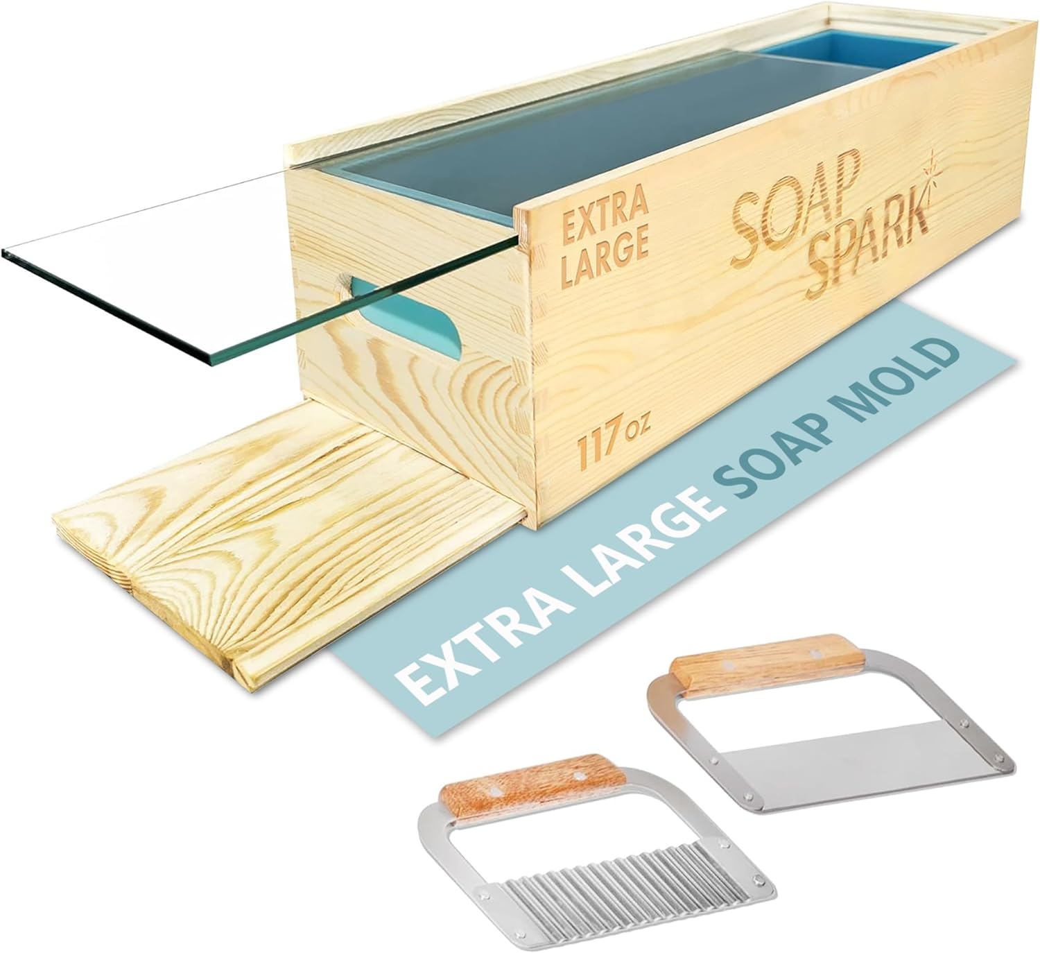Extra große flexible Silikon-Seifenform Set