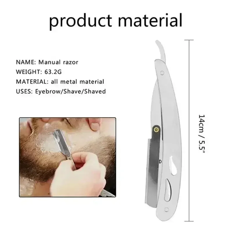 Edelstahl-Rasiermesser für Herren 4