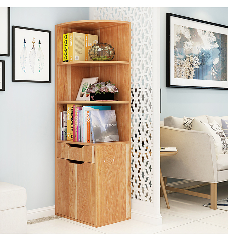 Wandregal aus Holz im Wohnzimmer-Design 4