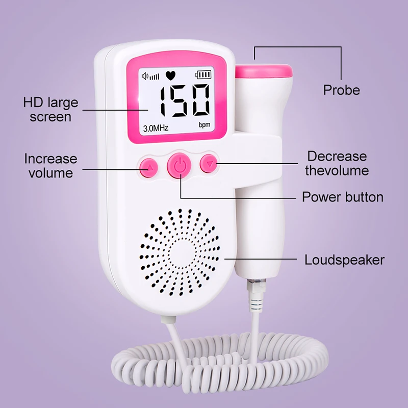 Fetaler Doppler-Herzfrequenzmonitor für Schwangere 4