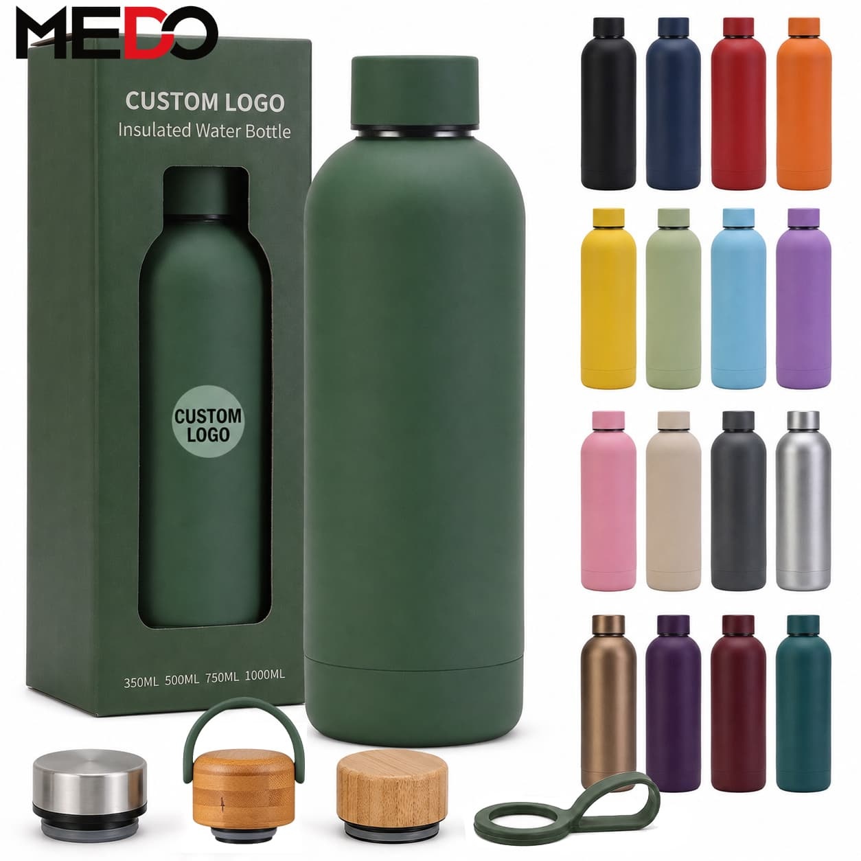 Doppelwandige Edelstahl-Thermosflasche 600 ml mit Teesieb