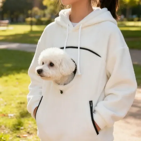 Haustier-Pullover mit Tasche