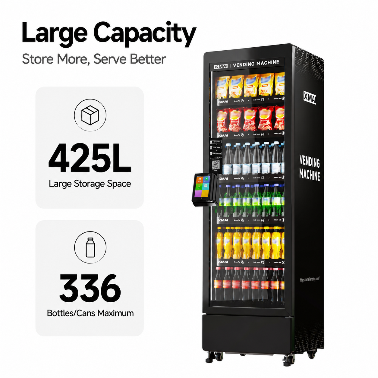 Smarter Kühlschrank-Verkaufsautomat 425 Liter 3