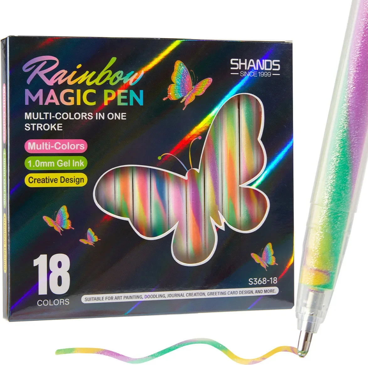 Glitzer-Gel-Textmarker-Set, 18 Farben 2