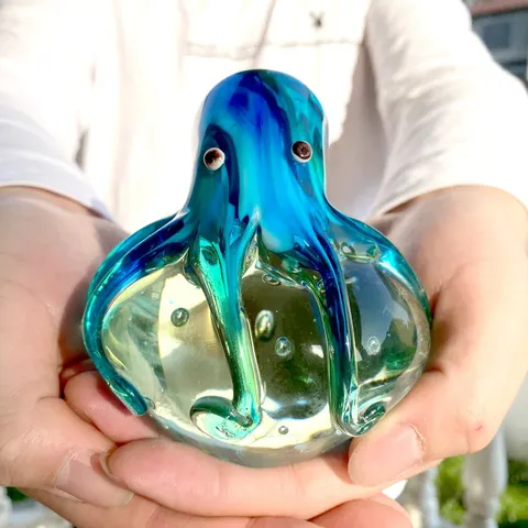 Glas-Oktopus Deko