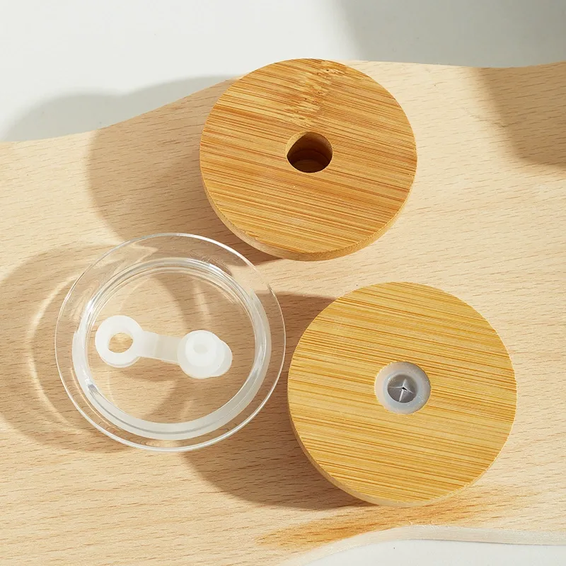Borosilikatglas-Trinkglas mit Strohhalm 500ml 2