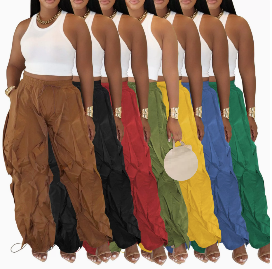 Locker geschnittene High-Waist-Cargohose 2