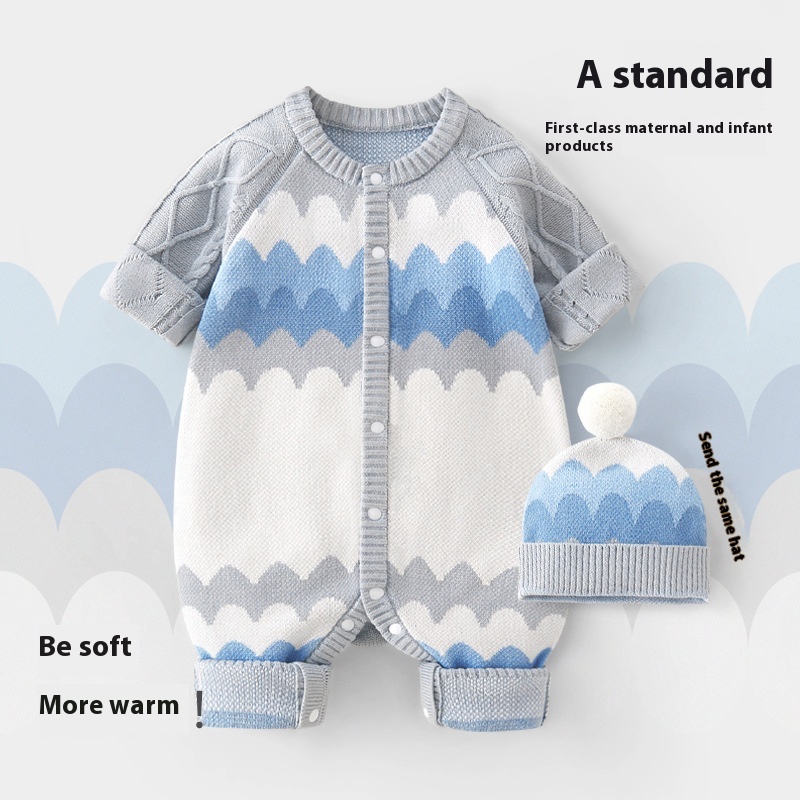 Baby-Strampler mit Mütze