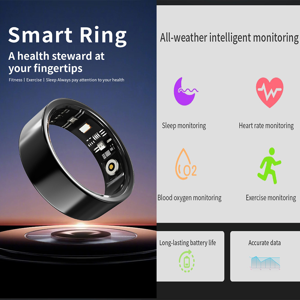 Blutsauerstoff-Smart-Ring für iOS und Android 4