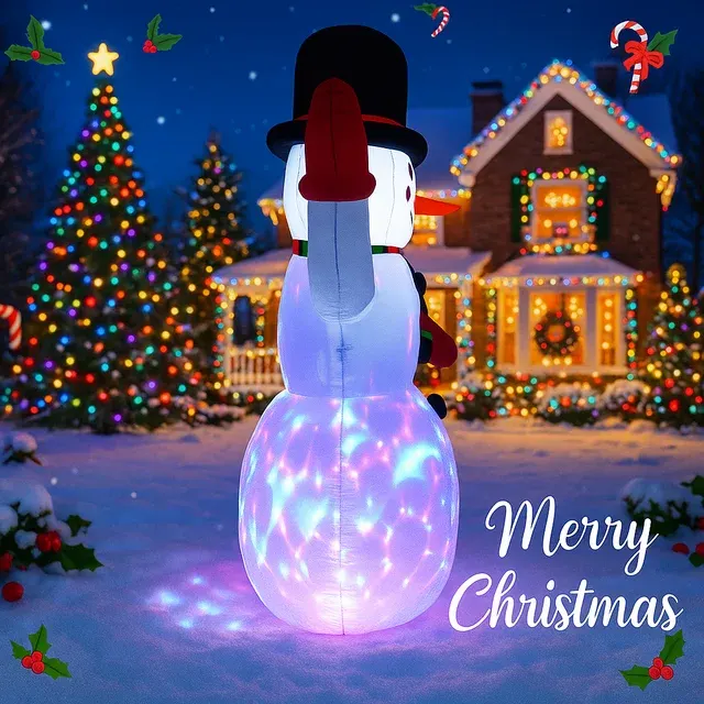 Aufblasbarer Weihnachtsschneemann 2
