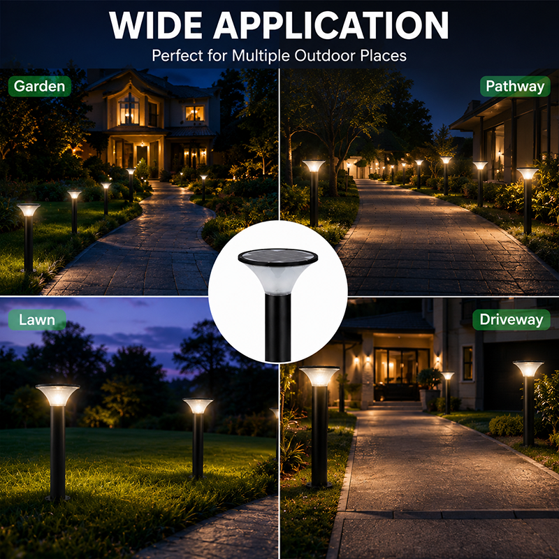 Wasserdichte LED-Solar-Gartenleuchte Energiesparend 2