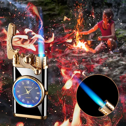 Feuerzeug mit Uhr