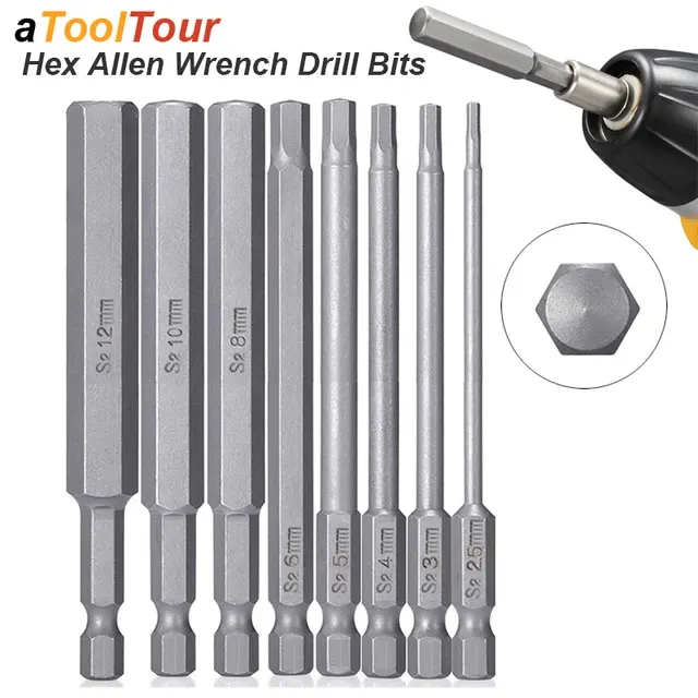 Sechskant-Inbusschlüssel-Bit-Set mit Magnetspitze 2