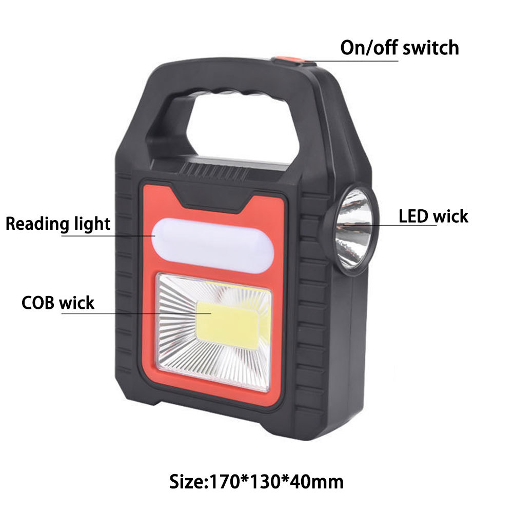 Solar-Campinglaterne mit COB-LED, wiederaufladbar 2
