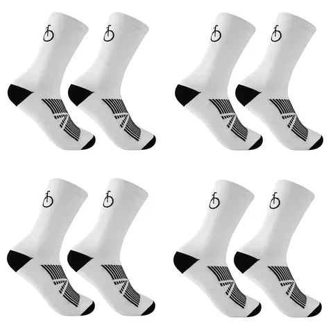 Schnelltrocknende Mittellange Rennradsocken, 1/4 Paar