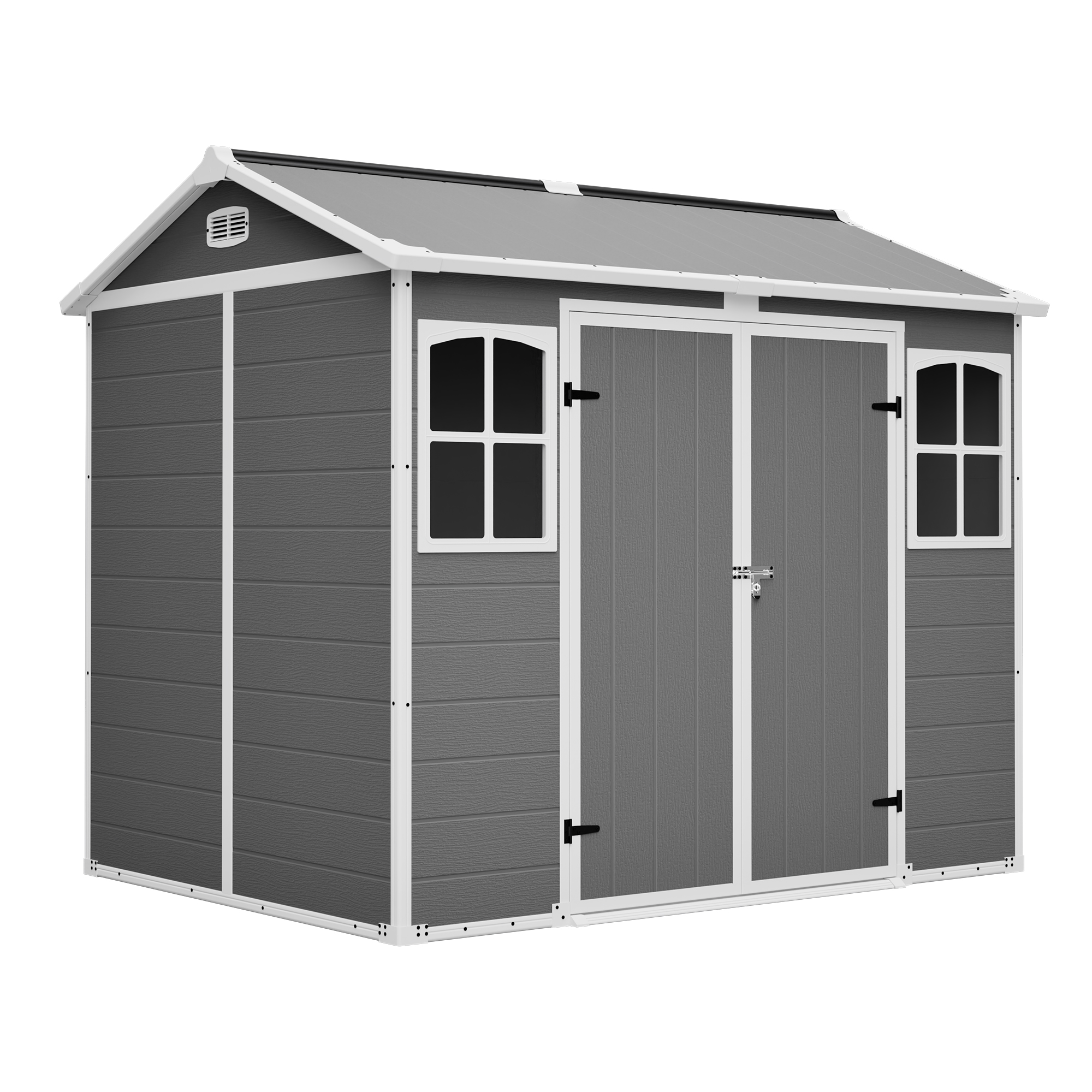 Abschließbares Kunststoff-Gartenhaus 8x6 Fuß