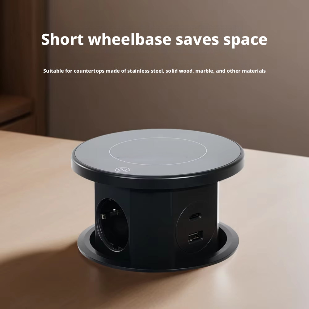Versenkbares Tischmodul mit Schuko und USB-C 2