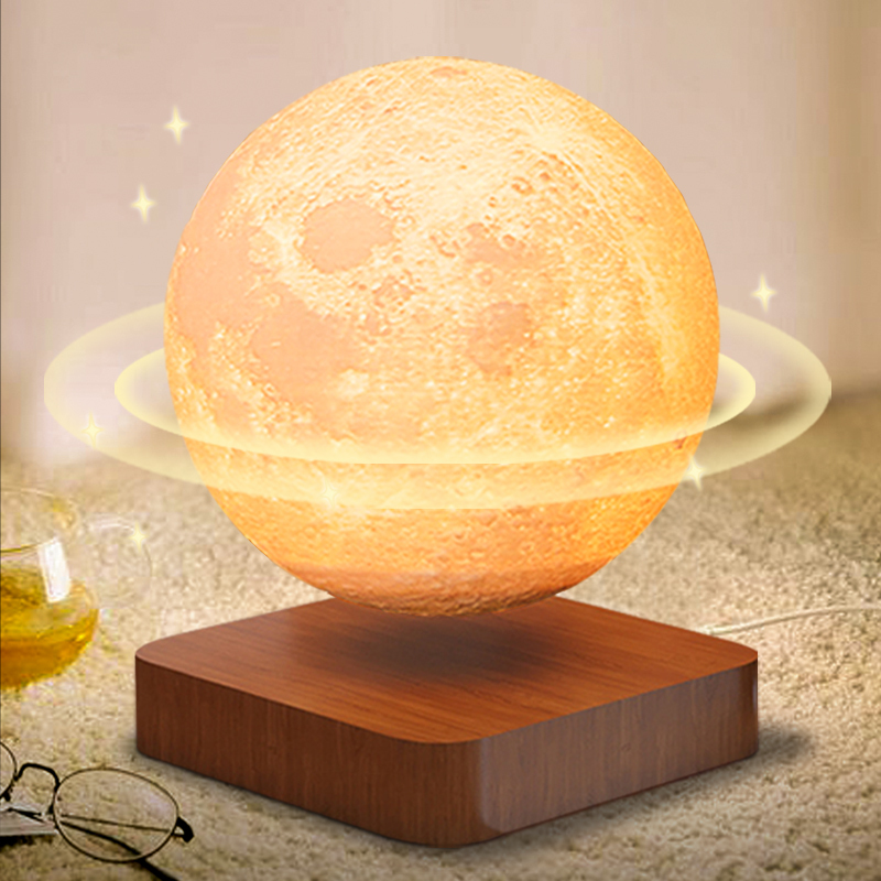 Schwebende 3D Mond Tischlampe LED 4