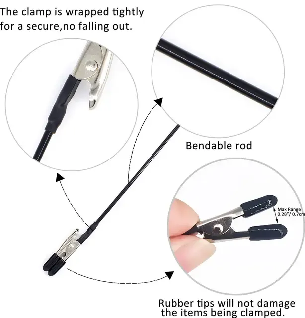 Biegbare Modellierklemmen-Sticks mit Magnetfuß 2