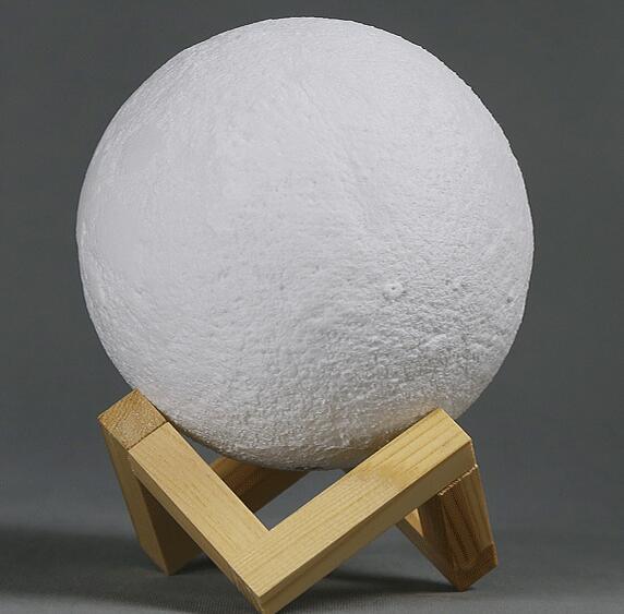 3D gedruckte Mond Nachtlampe mit Farbwechsel 2