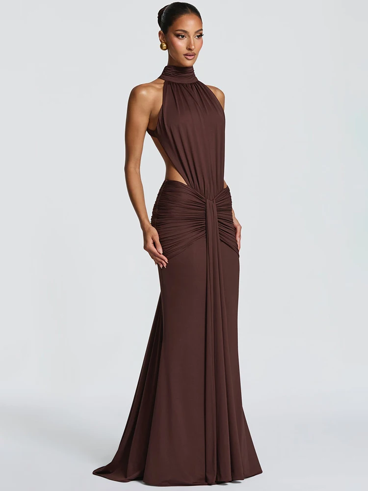 rückenfreies Maxikleid 2